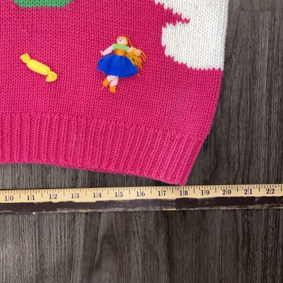 Cotton Salsa 3D Knit Cardigan Sweater Hot Air Balloons Peru Size Large/X-Large - Picture 15 of 16